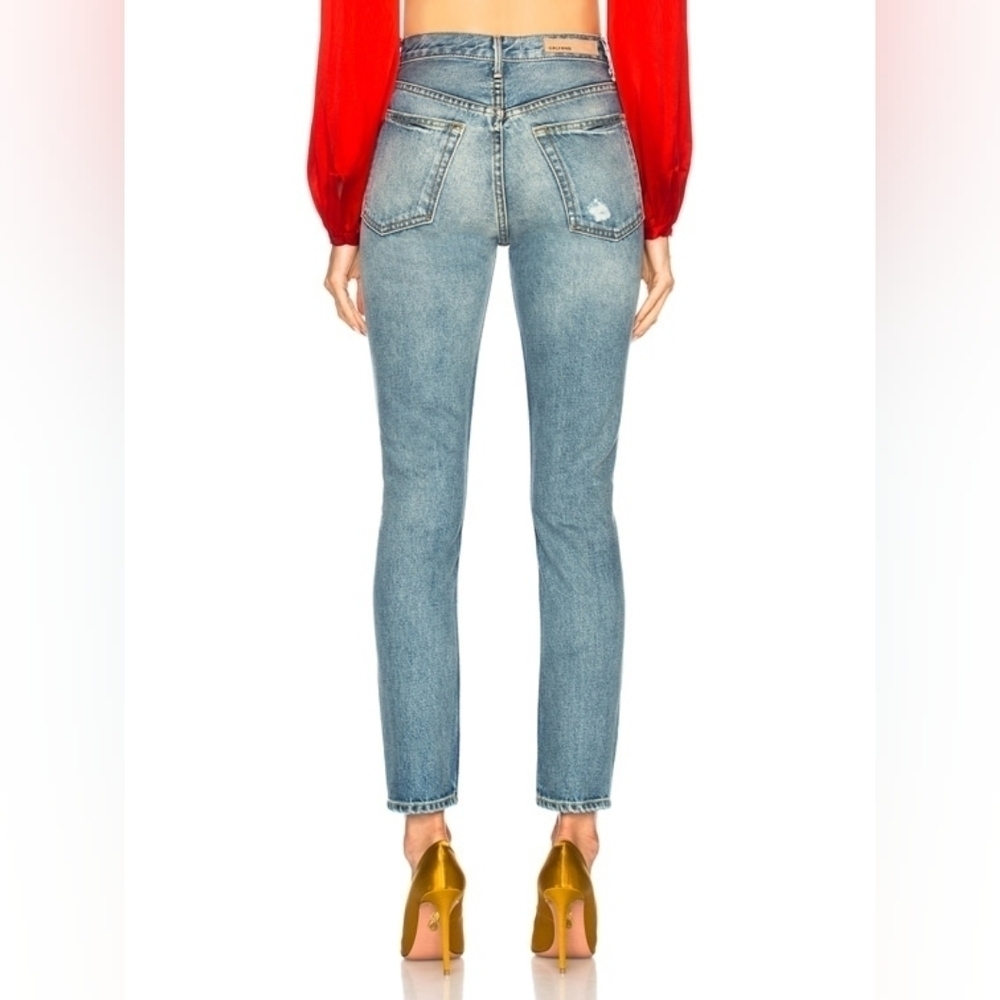 GRLFRND Karolina High Rise Distressed Jean in Last Dance Size 25 Petite